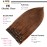 GEELOOK Clip in Hair Extensions Real Human Hair 14 Inch Chocolate Brown 4 Color Double Weft 100% Remy Human Hair Thick Long Soft Silky Straight 4pcs 10clips for Women 60grams