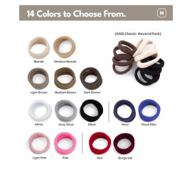 Cyndibands Seamless Hair Ties - Dark Brown - Gentle Hair Ties No Damage, Standard Size 1.5 Inch, Soft and Stretchy Nylon Fabric Ponytail Holders - 12 Count Cyndibands Seamless Hair Ties - Dark Brown - Gentle Hair Ties No Damage, Standard Size 1.5 Inch, Soft and Stretchy Nylon Fabric Ponytail Holders - 12 Count