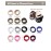 Cyndibands Seamless Hair Ties - Dark Brown - Gentle Hair Ties No Damage, Standard Size 1.5 Inch, Soft and Stretchy Nylon Fabric Ponytail Holders - 12 Count