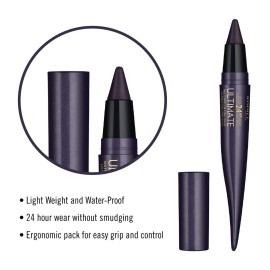 Rimmel London Ultimate Kohl Kajal Waterproof Eyeliner - 001 Black Obsidian Eyeliner Women 0.04 oz