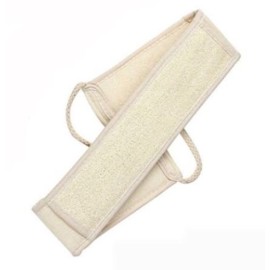 GBM Asheva Natural Loofah Strap, Exfoliating Back Scrubber, Deep Clean & Revitalize Your Skin