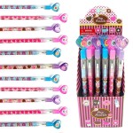 TINYMILLS 24 Pcs Donuts Multi Point Stackable Push Pencil Assortment with Eraser for Donut Party Favor Prize Carnival Goodie Bag Stuffers Classroom Rewards Stocking Stuffers