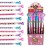 TINYMILLS 24 Pcs Donuts Multi Point Stackable Push Pencil Assortment with Eraser for Donut Party Favor Prize Carnival Goodie Bag Stuffers Classroom Rewards Stocking Stuffers