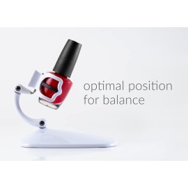 Grip & Tip Adjustable Nail Polish Holder - Nail Tools for Pedicure Kit, Manicure Painting Set and Nail Art Supplies, Nail Polish Organizer, Nail Polish Accessories 2 pk White