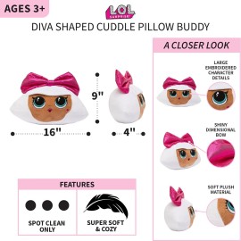 Franco Kids Bedding Soft Plush Cuddle Pillow Buddy, One Size, LOL Surprise Diva Franco Kids Bedding Soft Plush Cuddle Pillow Buddy, One Size, LOL Surprise Diva
