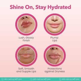 Patchology Lip Gloss for Women - Glossy, Clear Shine Hydrating Lip Balm with Aloe, Honey, Goji Berry Oil - Moisturizing Lip Treatment for Dry, Cracked Lips - Light, Clean for Soft, Smooth Lips (15ml)