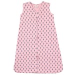 Touched by Nature Unisex Baby Organic Cotton Sleeveless Wearable Sleeping Bag, Sack, Blanket, Tiny Flower, 12-18 Months