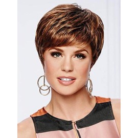 Eva Gabor Beauty Spot Short Side-Swept Comfort Cap Wig, Rusty Auburn by Hairuwear