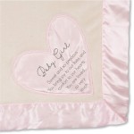 Pavilion Gift Company - Baby Girl - Pink Silk Edge Royal Plush Baby\'s First Blanket 30 x 40 Inch