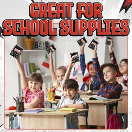 Bedwina Top Secret Mini Notebooks for Kids Party Favors - (Pack of 24) Spiral Small Notebook Pads for Murder Mystery Party Decor, Secret Agent Spy or Crime Detective Themed Parties, Goody Bag Notepads