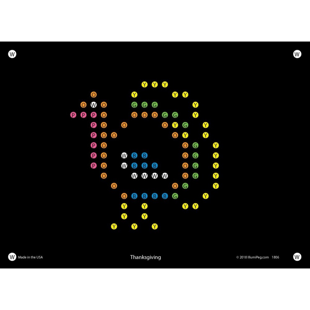 IllumiPeg Holiday Refill templates for Basic Fun Lite Brite Magic Screen (12 Sheets, 6x8)