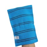 SONGWOL 10 Pack Korean Beauty Skin Large Exfoliating Bath Shower Towel Gloves Scrub Wash Clothes Made in Korea Blue
