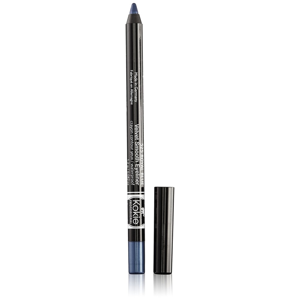 Kokie Cosmetics Waterproof Velvet Smooth Eyeliner Pencil, Royal Blue, 0.042 Ounce Kokie Cosmetics Waterproof Velvet Smooth Eyeliner Pencil, Royal Blue, 0.042 Ounce