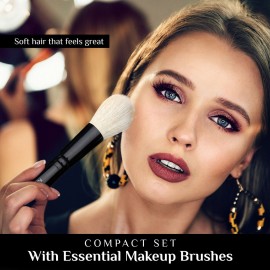 Bella Mini Travel Makeup Brush Set with Mirror Travel Case | Handmade in USA | Includes Face Blender, Cream Shadow, Eye Shadow, and Fine Eye Liner Cosmetic Brushes | Compact Make Up Kit for Women Bella Mini Travel Makeup Brush Set with Mirror Travel Case | Handmade in USA | Includes Face Blender, Cream Shadow, Eye Shadow, and Fine Eye Liner Cosmetic Brushes | Compact Make Up Kit for Women