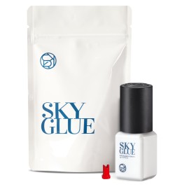 Super Strong Sky D Eyelash Extension Glue 5ml - Professional Black Bonding Adhesive for Long Lasting Semi Permanent Individual Lash Extensions - 3-4s Fast Drying / 4-6 Week Retention