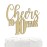 NANASUKO 10th Anniversary Cake Topper - Cheers to 10 years - Double Sided Gold Glitter, Premium quality Made in USA