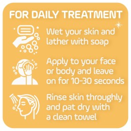 Asepxia Deep Cleansing Gentle Care Acne Treatment Hypoallergenic Bar Soap with Salicylic Acid, 4 Ounce