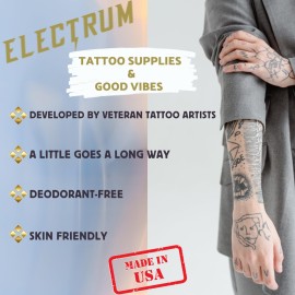 Electrum Tattoo Transfer Gel Solution, Stencil Application Gel Works Great for Carbon and Marker Stencils, Tattoo Stencil Gel, Stencil Primer, Made in the USA by Tattoo Artists, 2 Ounces