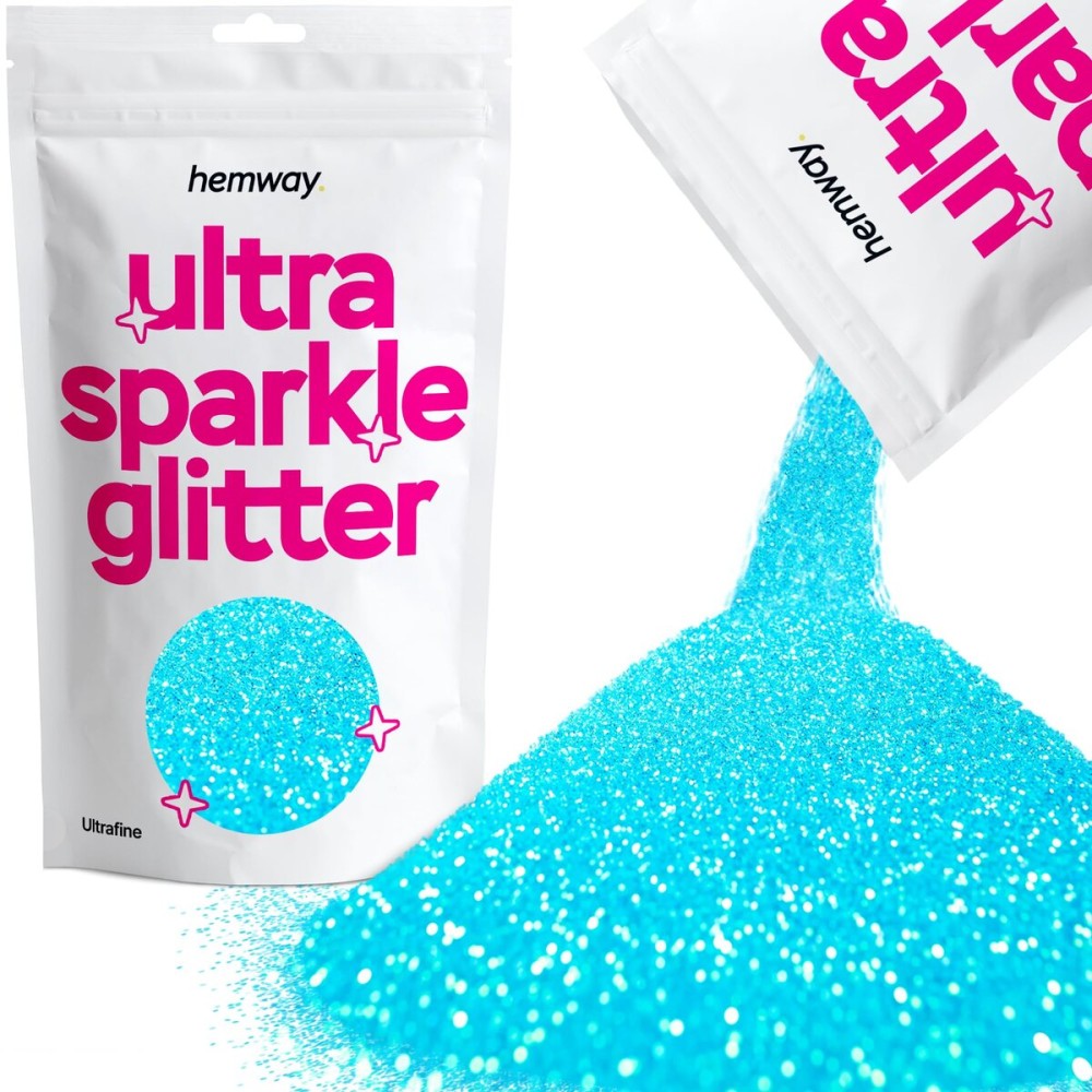 Hemway Ultra Sparkle Glitter Baby Blue 100g / 0.35oz Multi-Purpose Epoxy Resin Arts & Crafts Cosmetic Safe Body Hair Face Nail Weddings Art Beauty Tumblers Flowers Decoration Powder Dust Premium Hemway Ultra Sparkle Glitter Baby Blue 100g / 0.35oz Multi-Purpose Epoxy Resin Arts & Crafts Cosmetic Safe Body Hair Face Nail Weddings Art Beauty Tumblers Flowers Decoration Powder Dust Premium