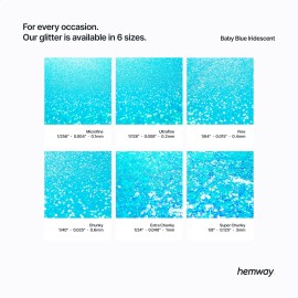 Hemway Ultra Sparkle Glitter Baby Blue 100g / 0.35oz Multi-Purpose Epoxy Resin Arts & Crafts Cosmetic Safe Body Hair Face Nail Weddings Art Beauty Tumblers Flowers Decoration Powder Dust Premium Hemway Ultra Sparkle Glitter Baby Blue 100g / 0.35oz Multi-Purpose Epoxy Resin Arts & Crafts Cosmetic Safe Body Hair Face Nail Weddings Art Beauty Tumblers Flowers Decoration Powder Dust Premium
