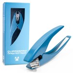 ClipperPro Omega Fingernail Clipper - Ergonomic Large Nail Clippers for Women & Men | Heavy-Duty Nail Cutters | Fingernail Clippers with 180 Swivel Head (Ice Blue Edition)