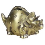 FUYU Creative Metal Cartoon Retro Dinosaur Piggy Bank Coin Bank Saving Pot Money Box