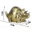 FUYU Creative Metal Cartoon Retro Dinosaur Piggy Bank Coin Bank Saving Pot Money Box