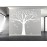 Giant Family Tree Wall Decals Photo Tree Wall Decals with Birds Wall Stickers for Living Room Nursery Bedroom Decoration (White)