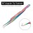 Professional Lash Tweezers for Eyelash Extension In Multi-Titanium Coating Hand Crafted Japanese Stainless Steel Precision Tweezers (90 Angular Tip.)