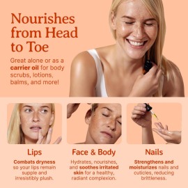 Bella Terra Oils - Organic Carrot Seed Oil 8 oz - Unveiling Organic Carrot\'s Enzymes & Nutritional Benefits, A Cold-Pressed Delight for a Natural Skin Glow