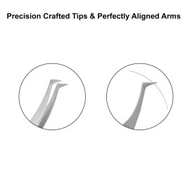 Metaleks Eyelash Extension Tweezers Soft In Use Light In Weight Matt Finish Stainless Steel L-Shape Tip for 2D - 5D - Sterilizable Metaleks Eyelash Extension Tweezers Soft In Use Light In Weight Matt Finish Stainless Steel L-Shape Tip for 2D - 5D - Sterilizable