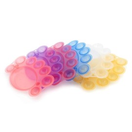 Rolabling 6 pcs Nail Art Dappen Dish Nail Art Polish Color Mixing Palettes Manicure Tool Nail Painting Mixed Color Palette Nail Gel Color Makeup Display Board