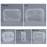 5 Pack Clear Plastic Zippered Toiletry Carry Pouch TSA Approved Toiletry Bag Portable Cosmetic Makeup Bag for Vacation, Bathroom and Organizing (White, Small)