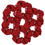 Bandana Scrunchies - Set of 6 - Red