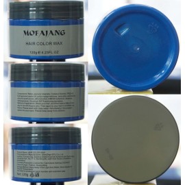 Acosexy Temporary Blue Hair Wax, 4.23oz Instant Hairstyle Mud Cream, Natural Hair Coloring Wax Material Disposable Hair Styling Dye Ash (Blue, Dye Free) for Cosplay, Party, Masquerade, Halloween etc. Acosexy Temporary Blue Hair Wax, 4.23oz Instant Hairstyle Mud Cream, Natural Hair Coloring Wax Material Disposable Hair Styling Dye Ash (Blue, Dye Free) for Cosplay, Party, Masquerade, Halloween etc.