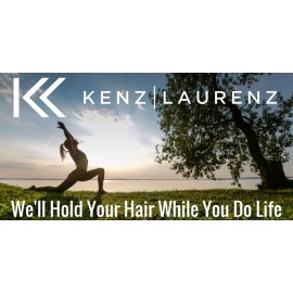 Kenz Laurenz Tie Back Headbands Moisture Wicking Athletic Sports Head Band You Pick Colors (3 Pack Black)