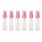6PCS 30ml/1oz Empty Plastic Pump Vial Packing Bottles with Transparent Cap-Face Cream Jar Pot Makeup Travel Cosmetic Storage Container Holder for Lotion Bath Shower Dispenser (Transparent+Pink)