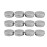 20PCS 5ML 0.17oz Small Ounce Empty Metal Steel Aluminum Jar Tins Cans Slip Slide Bottle Cosmetic Containers Box With Twist Cover For Sample Storage Salves Eye Shadow Make up Lip Balm
