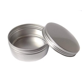 20PCS 5ML 0.17oz Small Ounce Empty Metal Steel Aluminum Jar Tins Cans Slip Slide Bottle Cosmetic Containers Box With Twist Cover For Sample Storage Salves Eye Shadow Make up Lip Balm