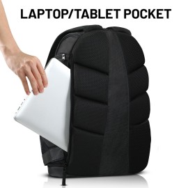 MIER Gym Backpack 40L Basketball Backpack with Ball Compartment & Shoes Storage Multi-Functional Sports Soccer Bag Large Equipment Back Pack Volleyball Backpacks for Men Women, Pure Black