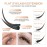 NAGARAKU Double Tips Flat Ellipse Eyelash Extensions Supplies 0.15 C curl 9mm Natural Charcoal Color Faux Mink Super Soft Split Tips Lash Individual Lashes
