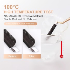 NAGARAKU Double Tips Flat Ellipse Eyelash Extensions Supplies 0.15 C curl 9mm Natural Charcoal Color Faux Mink Super Soft Split Tips Lash Individual Lashes NAGARAKU Double Tips Flat Ellipse Eyelash Extensions Supplies 0.15 C curl 9mm Natural Charcoal Color Faux Mink Super Soft Split Tips Lash Individual Lashes