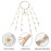 AWAYTR Flower Hippie Headband Floral Crown Behemain Sunflowers Beads Adjust Flower Headdress Hair Accessories (White)