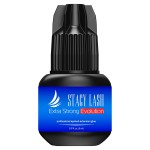 Extra Strong Evolution Eyelash Extension Glue Stacy Lash (0.17fl.oz/5ml)/1-2 Sec Dry/Retention - 8 Weeks/Professional Supplies/Black Adhesive