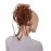 CAISHA Jumbo Scrunchie Braided Updo Wavy Messy Bun Hairpiece Copper Brown G14D