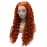 Iwonawig Long Curly Reddish Blonde Heat Friendly Wig Natural Looking Synthetic Lace Front Wig
