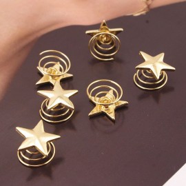 Jovono Bride Wedding Hair Clips Gold Star Headpieces Boho Fashion Hair Accerssories for Women and Girls