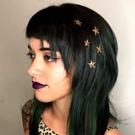 Jovono Bride Wedding Hair Clips Gold Star Headpieces Boho Fashion Hair Accerssories for Women and Girls