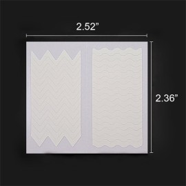 WOKOTO 24 Sheets French Nail Stickers For Women Heart Shape Star Wave Smile Shapes Image French Tip Guides Stickers With 1 Pcs Anti-Static Tweezers And 1 Pcs French Brush Set WOKOTO 24 Sheets French Nail Stickers For Women Heart Shape Star Wave Smile Shapes Image French Tip Guides Stickers With 1 Pcs Anti-Static Tweezers And 1 Pcs French Brush Set