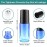 Wresty Gradient Color Roll On Bottles Thick Glass Empty Refillable Fragrance Perfume Essential Oil Glass Roller Bottles Metal Roller ball Bottle Container For Home Travel Use 5ml 6 Packs